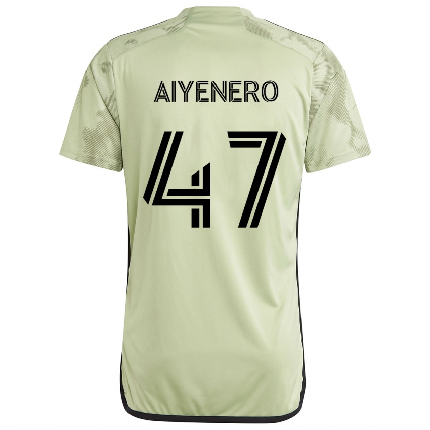 Niño Camiseta Marius Aiyenero #47 Verde Claro 2ª Equipación 2024/25 La Camisa Argentina