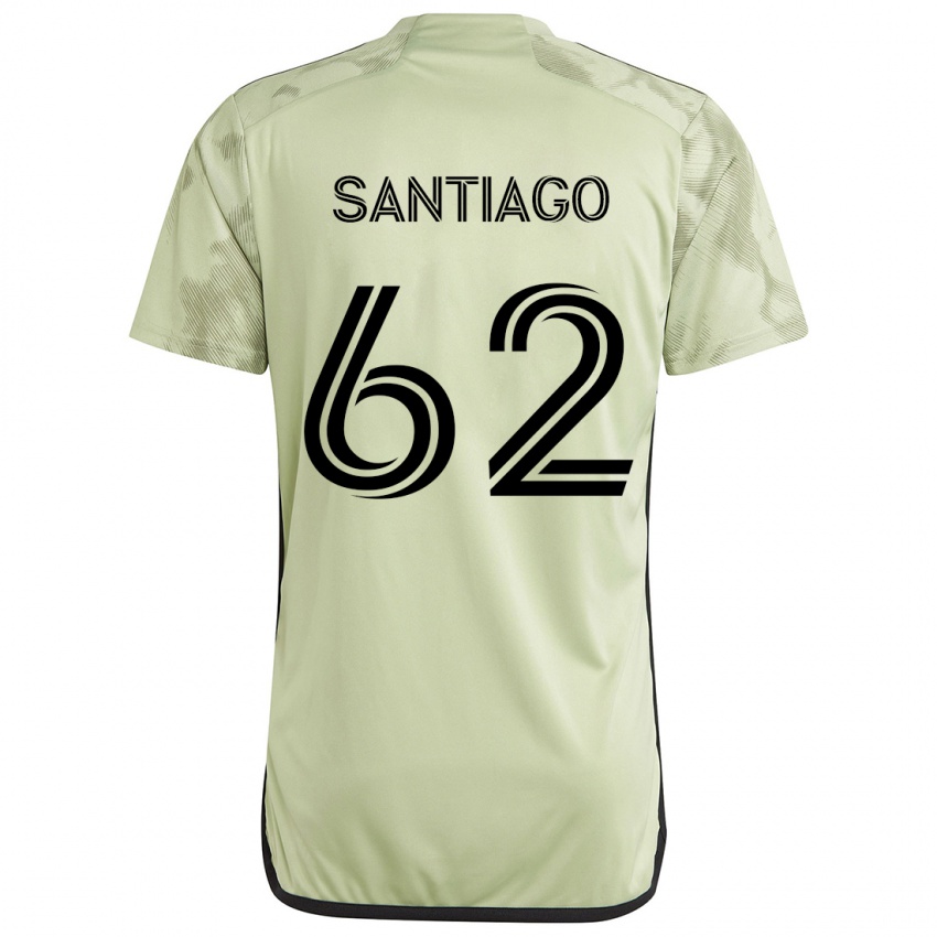 Niño Camiseta Joshua Santiago #62 Verde Claro 2ª Equipación 2024/25 La Camisa Argentina