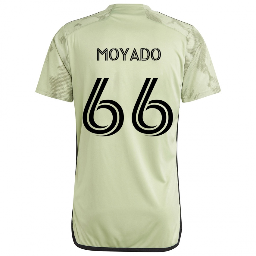 Niño Camiseta Bryan Moyado #66 Verde Claro 2ª Equipación 2024/25 La Camisa Argentina