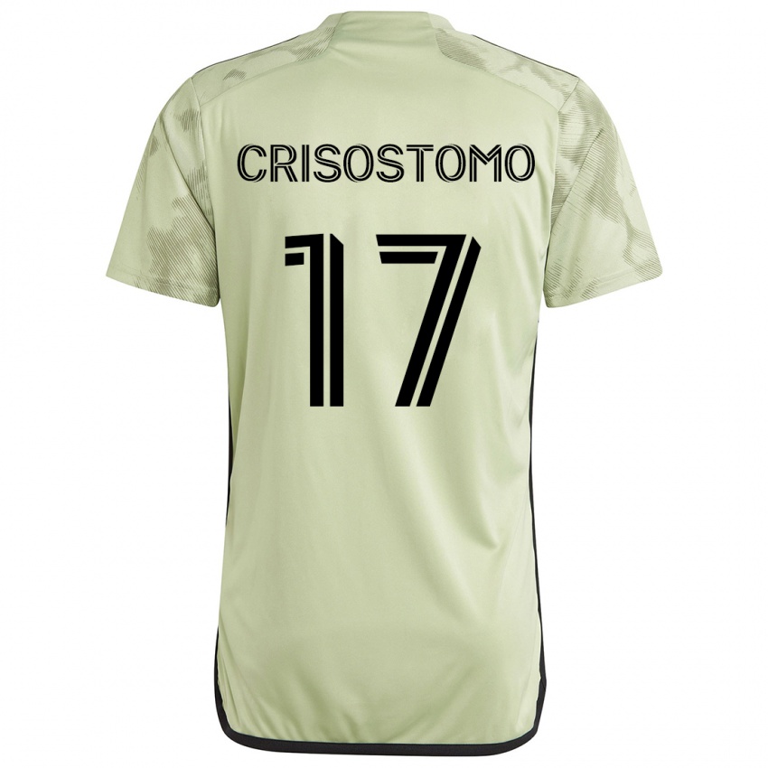 Niño Camiseta Danny Crisostomo #17 Verde Claro 2ª Equipación 2024/25 La Camisa Argentina