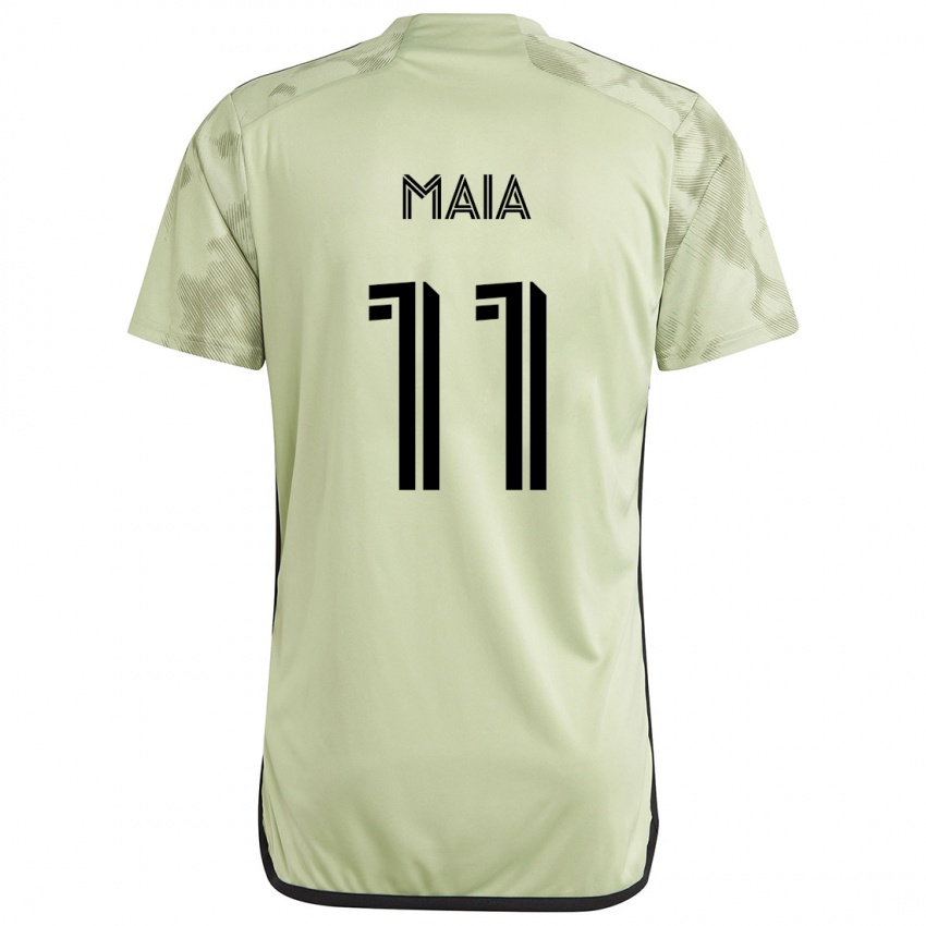 Niño Camiseta Matheus Maia #11 Verde Claro 2ª Equipación 2024/25 La Camisa Argentina