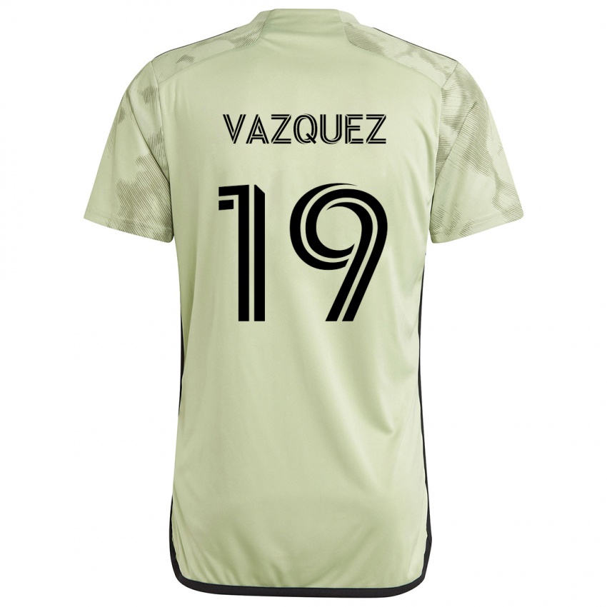 Niño Camiseta Favian Vazquez #19 Verde Claro 2ª Equipación 2024/25 La Camisa Argentina