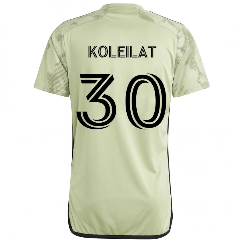 Niño Camiseta Jassem Koleilat #30 Verde Claro 2ª Equipación 2024/25 La Camisa Argentina