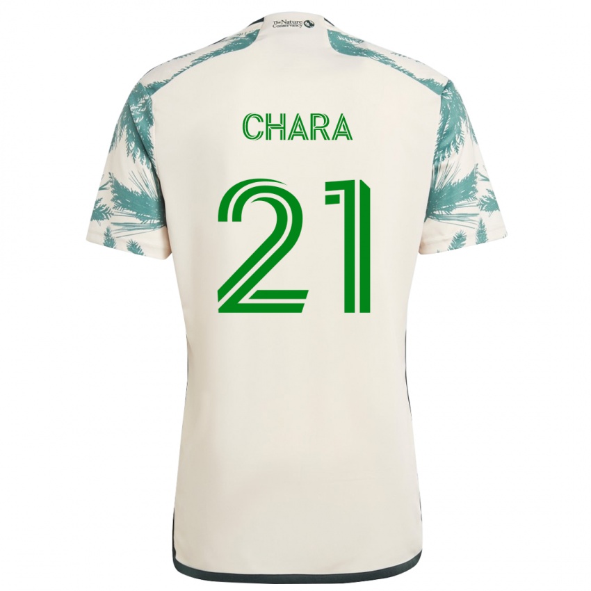 Niño Camiseta Diego Chará #21 Beige Marrón 2ª Equipación 2024/25 La Camisa Argentina