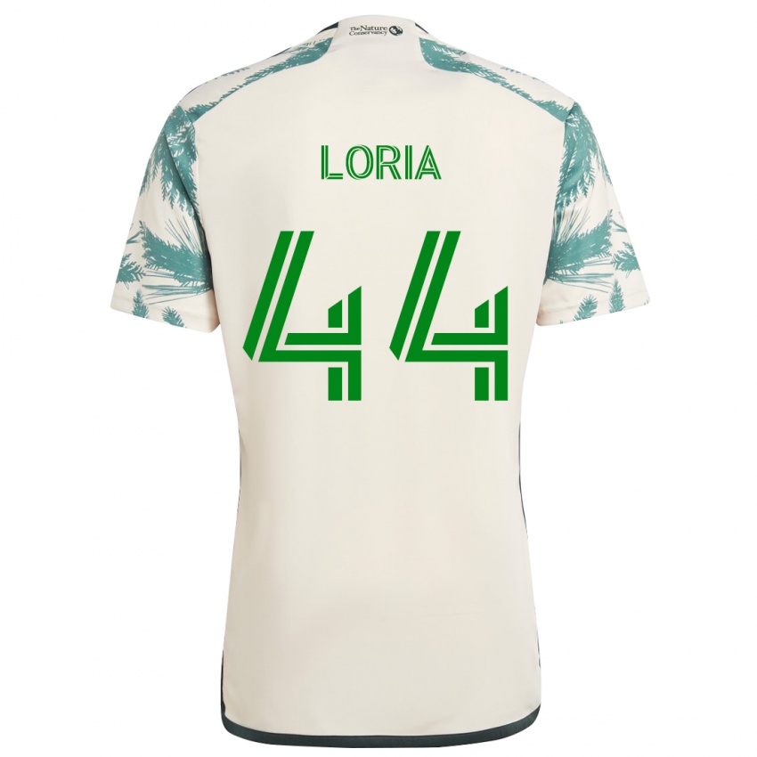 Niño Camiseta Marvin Loría #44 Beige Marrón 2ª Equipación 2024/25 La Camisa Argentina