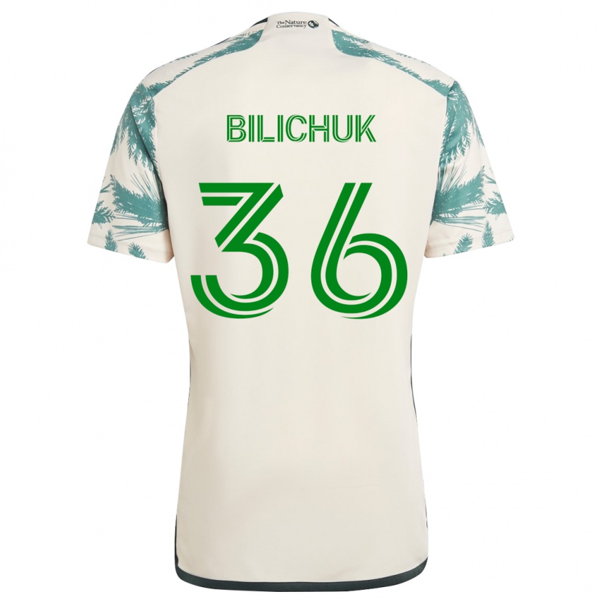 Niño Camiseta Ryan Bilichuk #36 Beige Marrón 2ª Equipación 2024/25 La Camisa Argentina