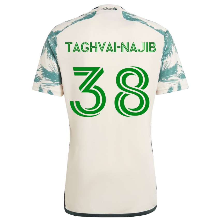 Niño Camiseta Braxton Taghvai-Najib #38 Beige Marrón 2ª Equipación 2024/25 La Camisa Argentina