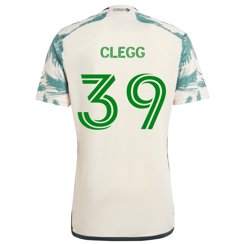 Niño Camiseta Tyler Clegg #39 Beige Marrón 2ª Equipación 2024/25 La Camisa Argentina