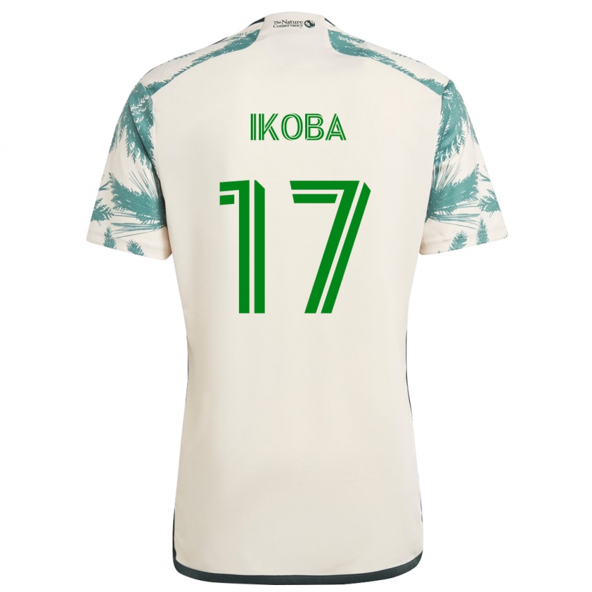 Niño Camiseta Tega Ikoba #17 Beige Marrón 2ª Equipación 2024/25 La Camisa Argentina