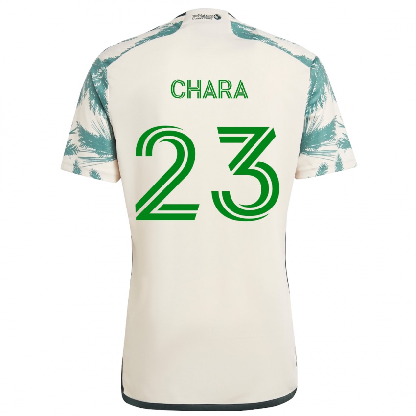 Niño Camiseta Yimmi Chará #23 Beige Marrón 2ª Equipación 2024/25 La Camisa Argentina