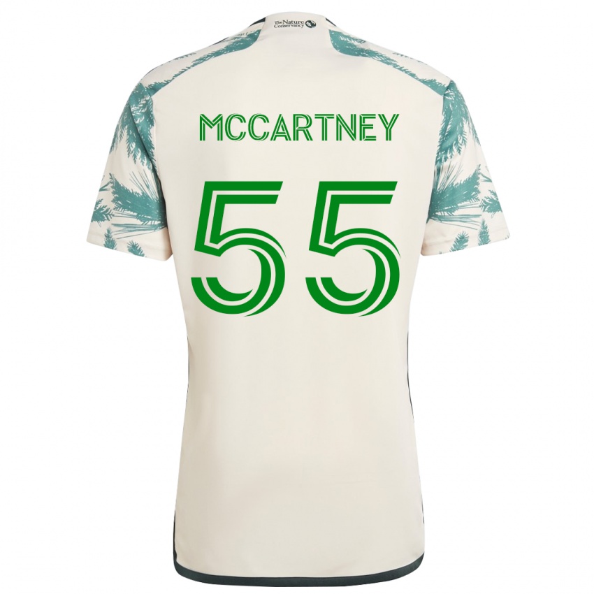 Niño Camiseta Dawson Mccartney #55 Beige Marrón 2ª Equipación 2024/25 La Camisa Argentina