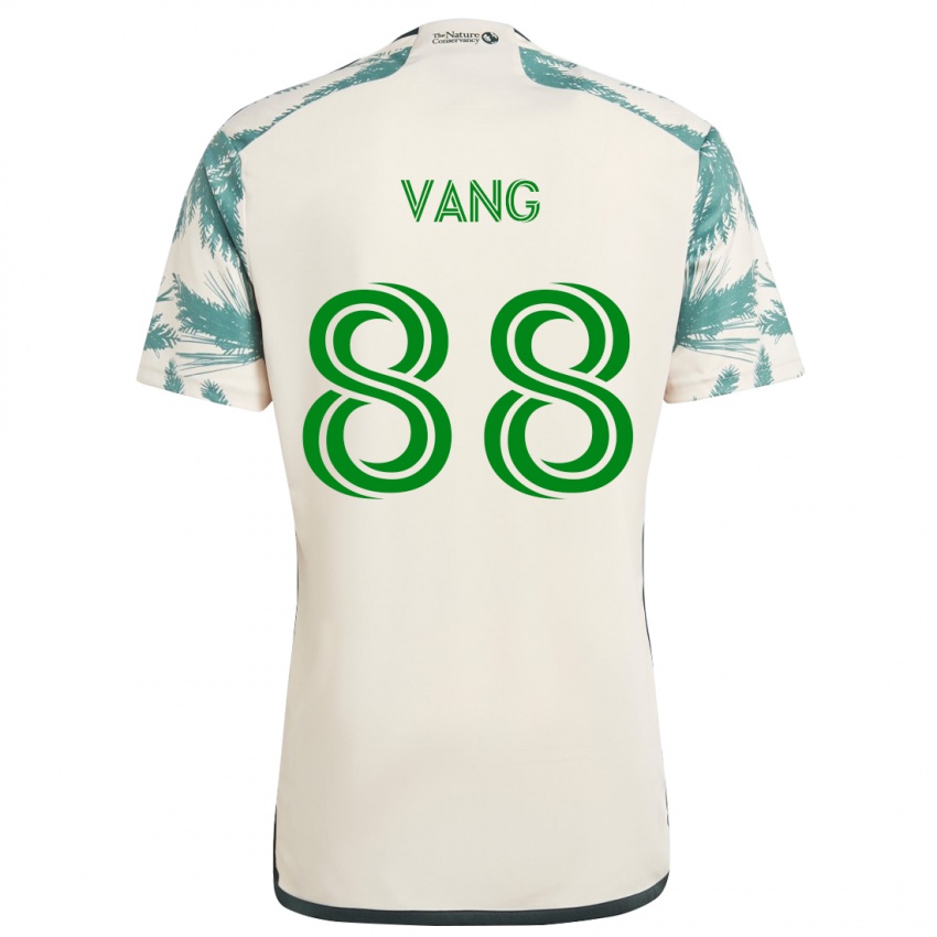 Niño Camiseta Michael Vang #88 Beige Marrón 2ª Equipación 2024/25 La Camisa Argentina