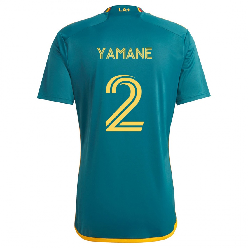 Niño Camiseta Miki Yamane #2 Verde Amarillo 2ª Equipación 2024/25 La Camisa Argentina