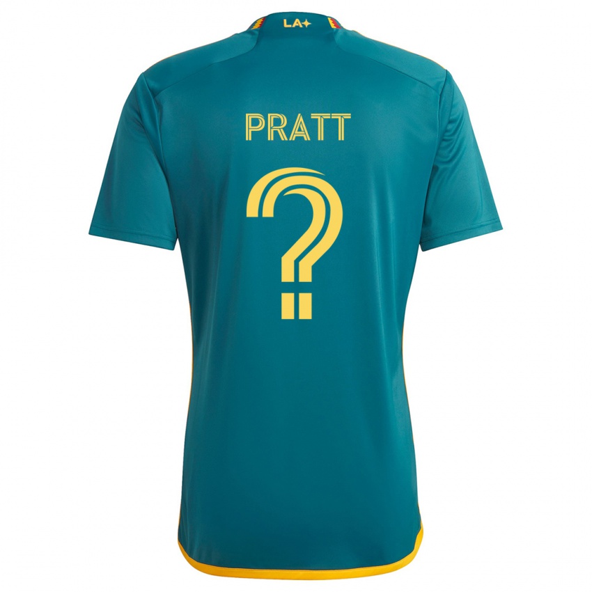 Niño Camiseta Owen Pratt #0 Verde Amarillo 2ª Equipación 2024/25 La Camisa Argentina