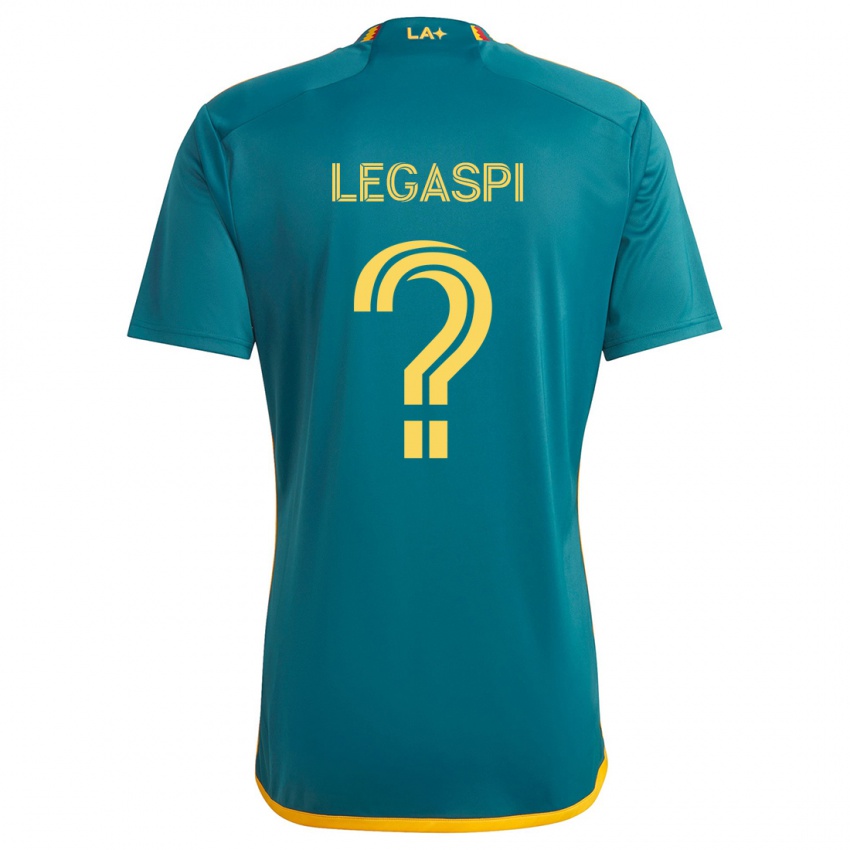 Niño Camiseta Allan Legaspi #0 Verde Amarillo 2ª Equipación 2024/25 La Camisa Argentina