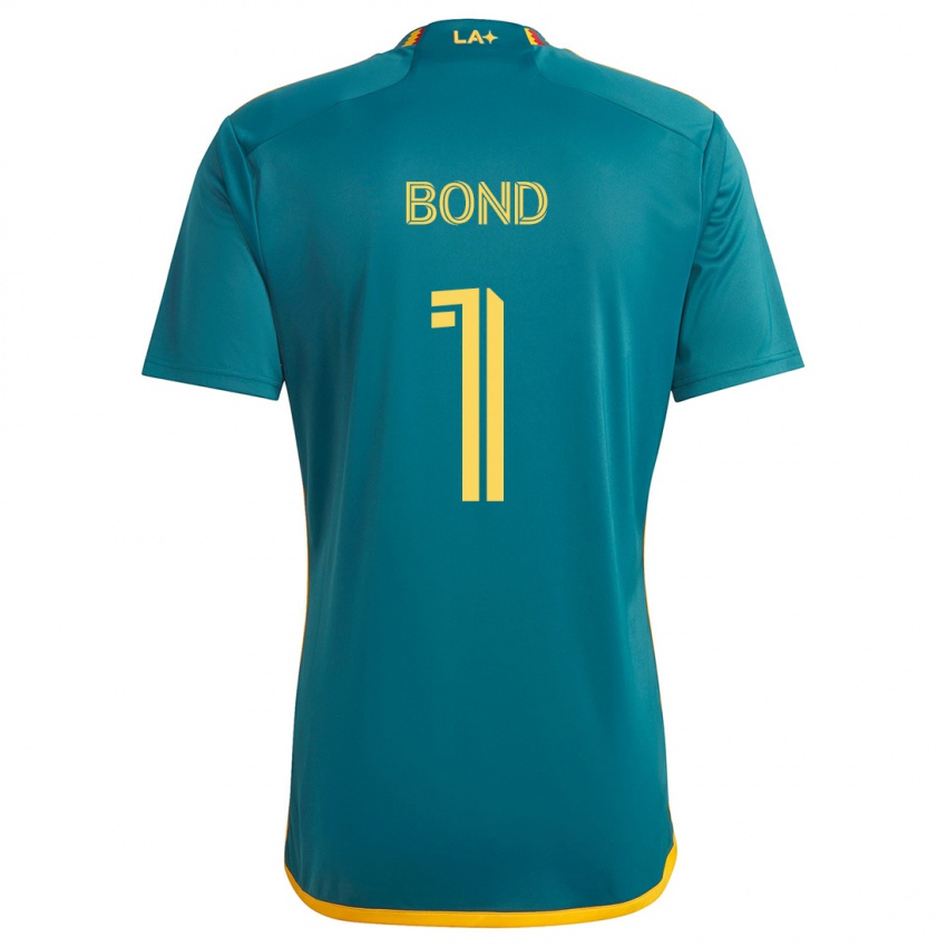 Niño Camiseta Jonathan Bond #1 Verde Amarillo 2ª Equipación 2024/25 La Camisa Argentina