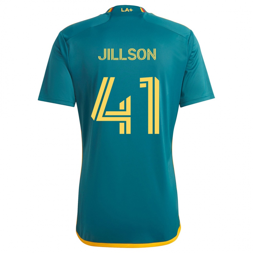 Niño Camiseta Simon Jillson #41 Verde Amarillo 2ª Equipación 2024/25 La Camisa Argentina