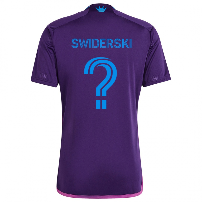 Niño Camiseta Karol Swiderski #0 Azul Morado 2ª Equipación 2024/25 La Camisa Argentina