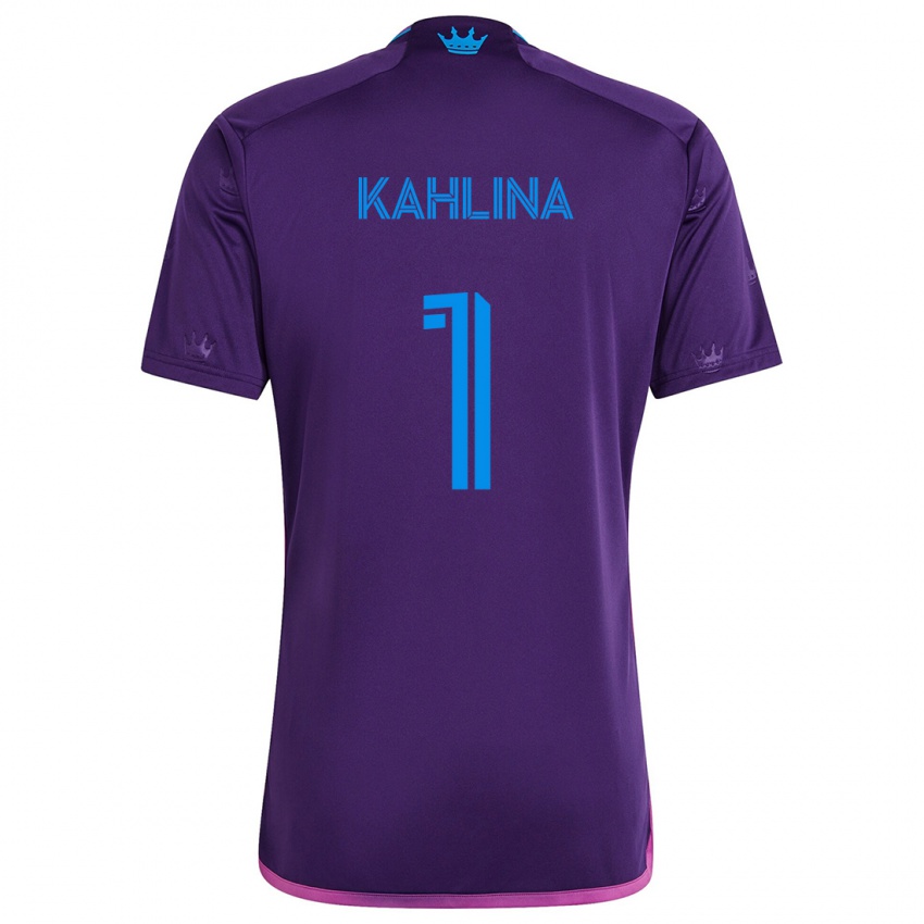 Niño Camiseta Kristijan Kahlina #1 Azul Morado 2ª Equipación 2024/25 La Camisa Argentina