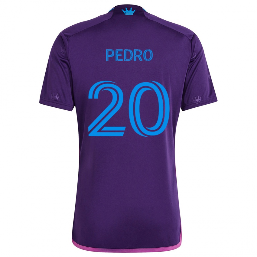 Niño Camiseta João Pedro #20 Azul Morado 2ª Equipación 2024/25 La Camisa Argentina