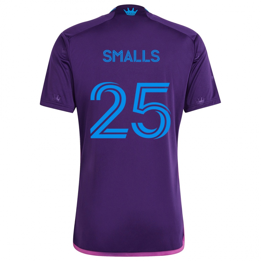 Niño Camiseta Tyger Smalls #25 Azul Morado 2ª Equipación 2024/25 La Camisa Argentina