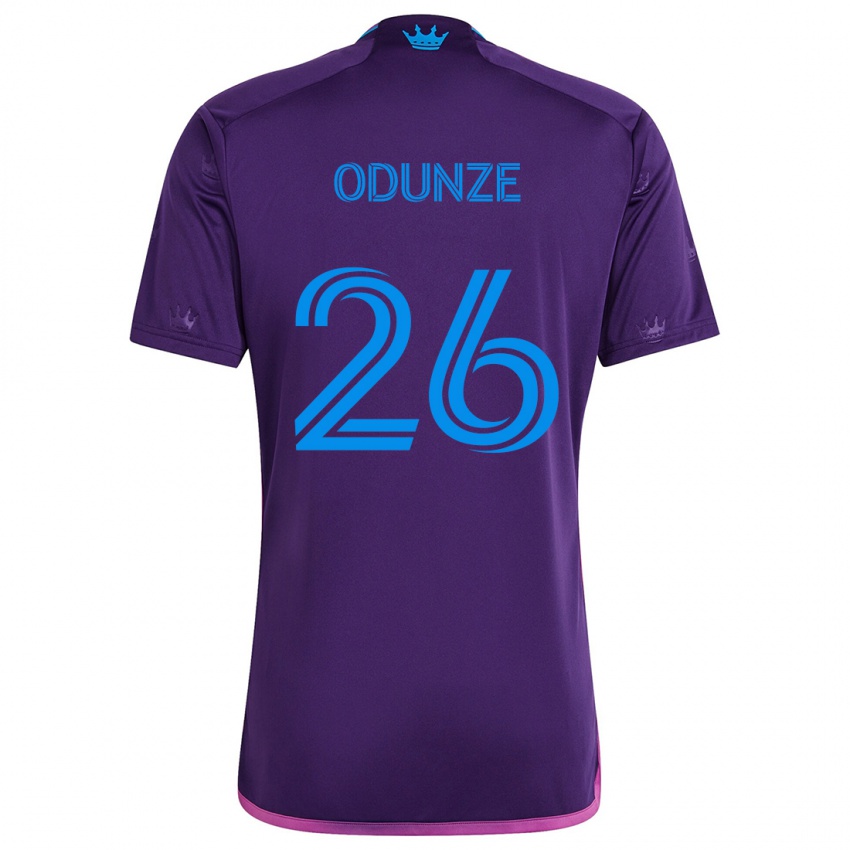 Niño Camiseta Chituru Odunze #26 Azul Morado 2ª Equipación 2024/25 La Camisa Argentina