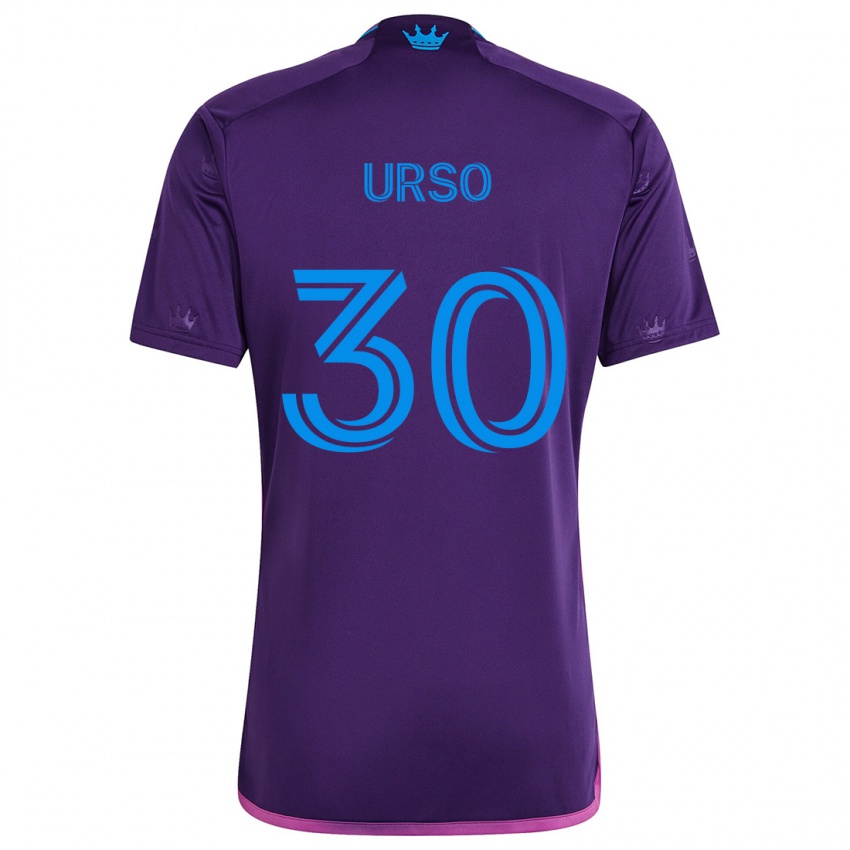 Niño Camiseta Júnior Urso #30 Azul Morado 2ª Equipación 2024/25 La Camisa Argentina