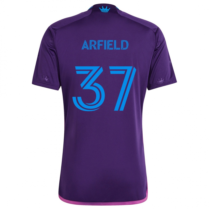 Niño Camiseta Scott Arfield #37 Azul Morado 2ª Equipación 2024/25 La Camisa Argentina