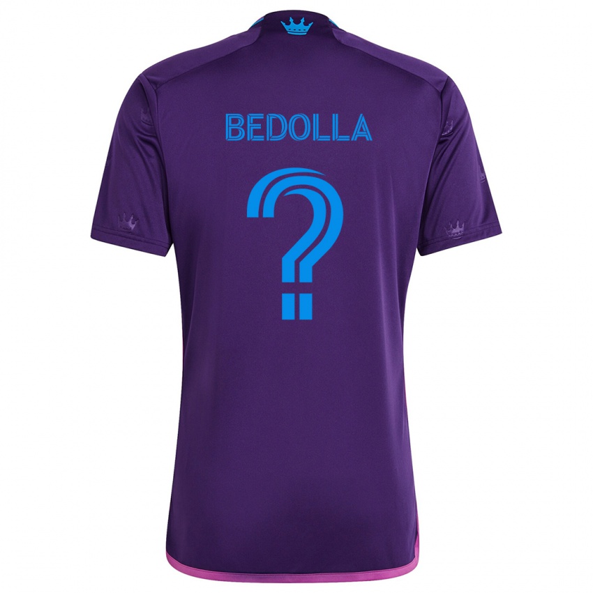 Niño Camiseta Brando Bedolla #0 Azul Morado 2ª Equipación 2024/25 La Camisa Argentina