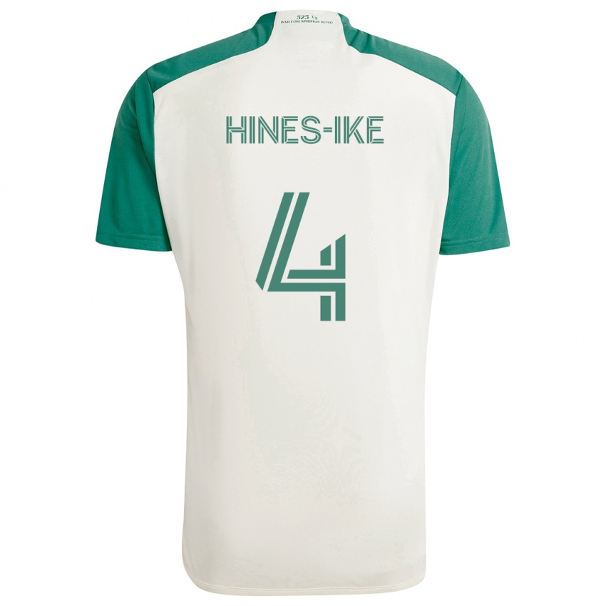 Niño Camiseta Brendan Hines-Ike #4 Colores Tostados Verde 2ª Equipación 2024/25 La Camisa Argentina