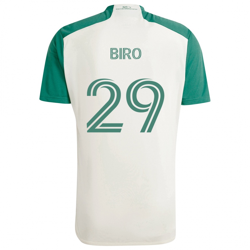 Niño Camiseta Guilherme Biro #29 Colores Tostados Verde 2ª Equipación 2024/25 La Camisa Argentina