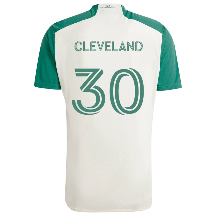 Niño Camiseta Stefan Cleveland #30 Colores Tostados Verde 2ª Equipación 2024/25 La Camisa Argentina