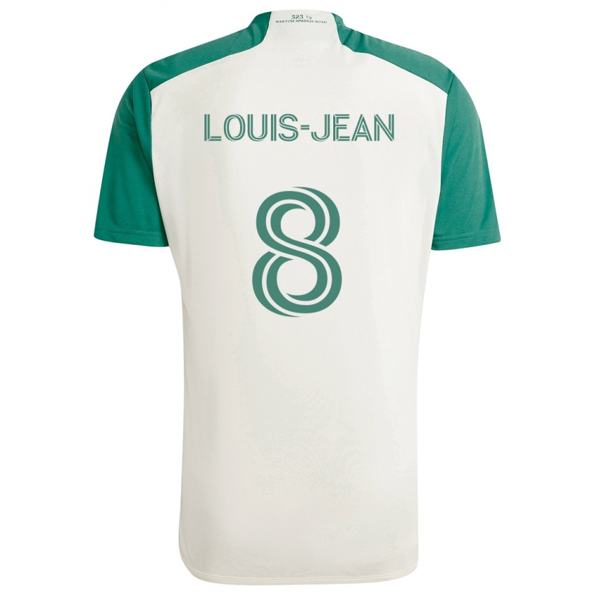 Niño Camiseta Steeve Louis-Jean #8 Colores Tostados Verde 2ª Equipación 2024/25 La Camisa Argentina