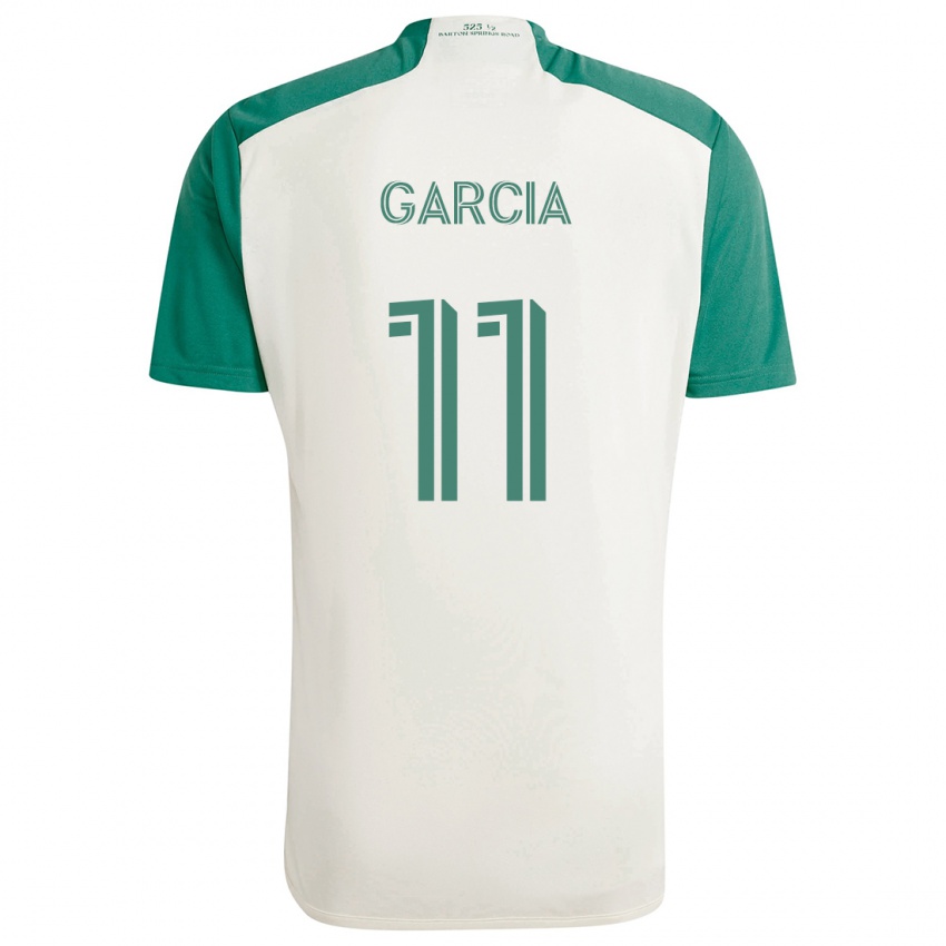 Niño Camiseta Christopher Garcia #11 Colores Tostados Verde 2ª Equipación 2024/25 La Camisa Argentina