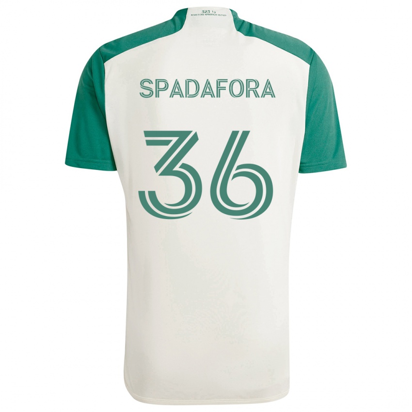 Niño Camiseta Luke Spadafora #36 Colores Tostados Verde 2ª Equipación 2024/25 La Camisa Argentina