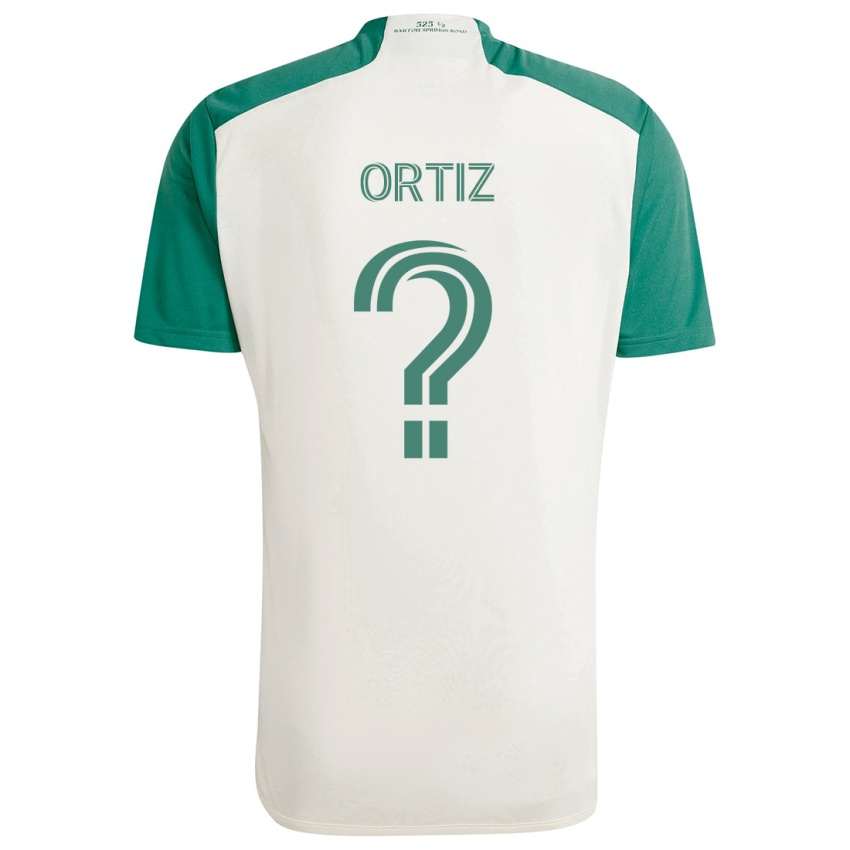 Niño Camiseta Viggo Ortiz #0 Colores Tostados Verde 2ª Equipación 2024/25 La Camisa Argentina