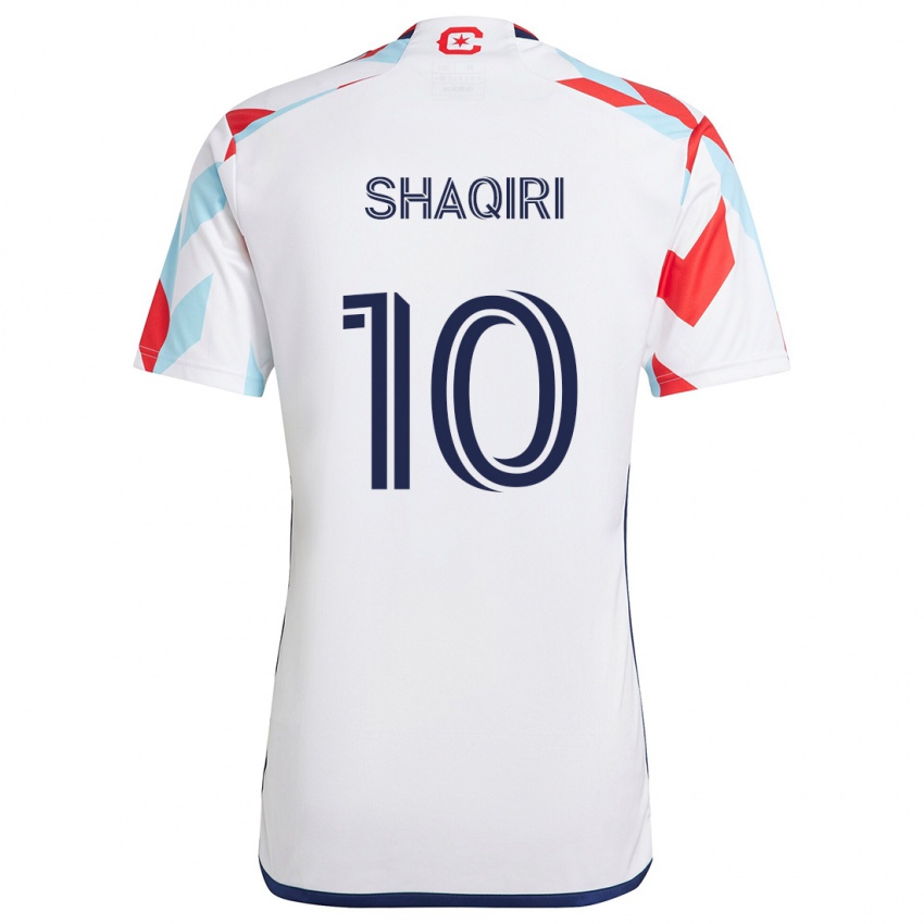 Niño Camiseta Xherdan Shaqiri #10 Blanco Rojo Azul 2ª Equipación 2024/25 La Camisa Argentina