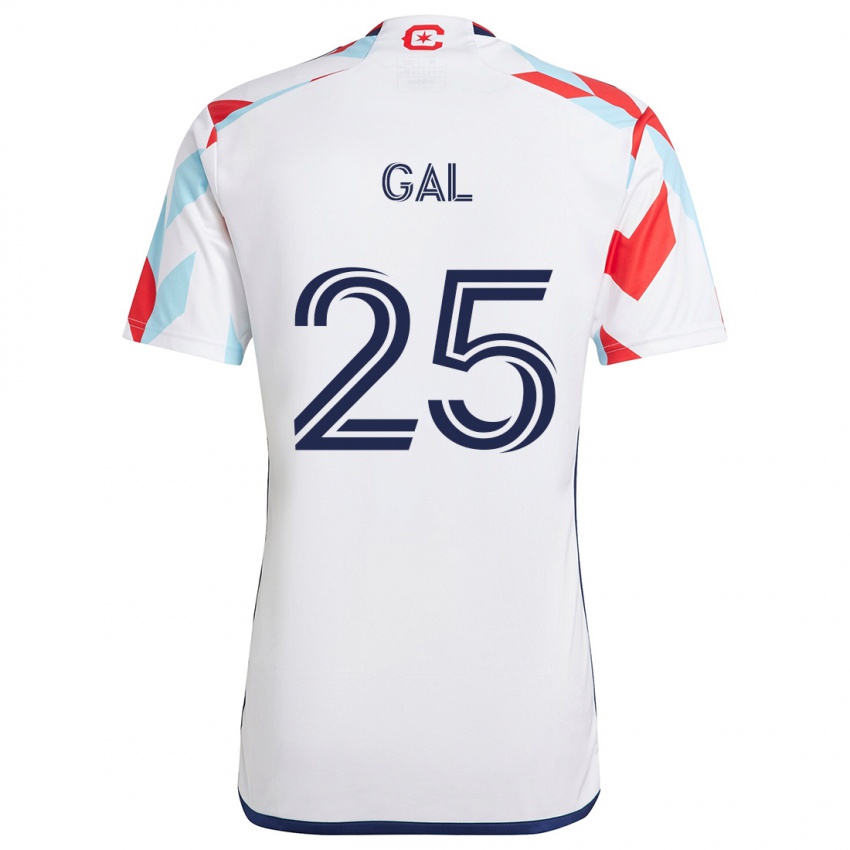 Niño Camiseta Jeff Gal #25 Blanco Rojo Azul 2ª Equipación 2024/25 La Camisa Argentina