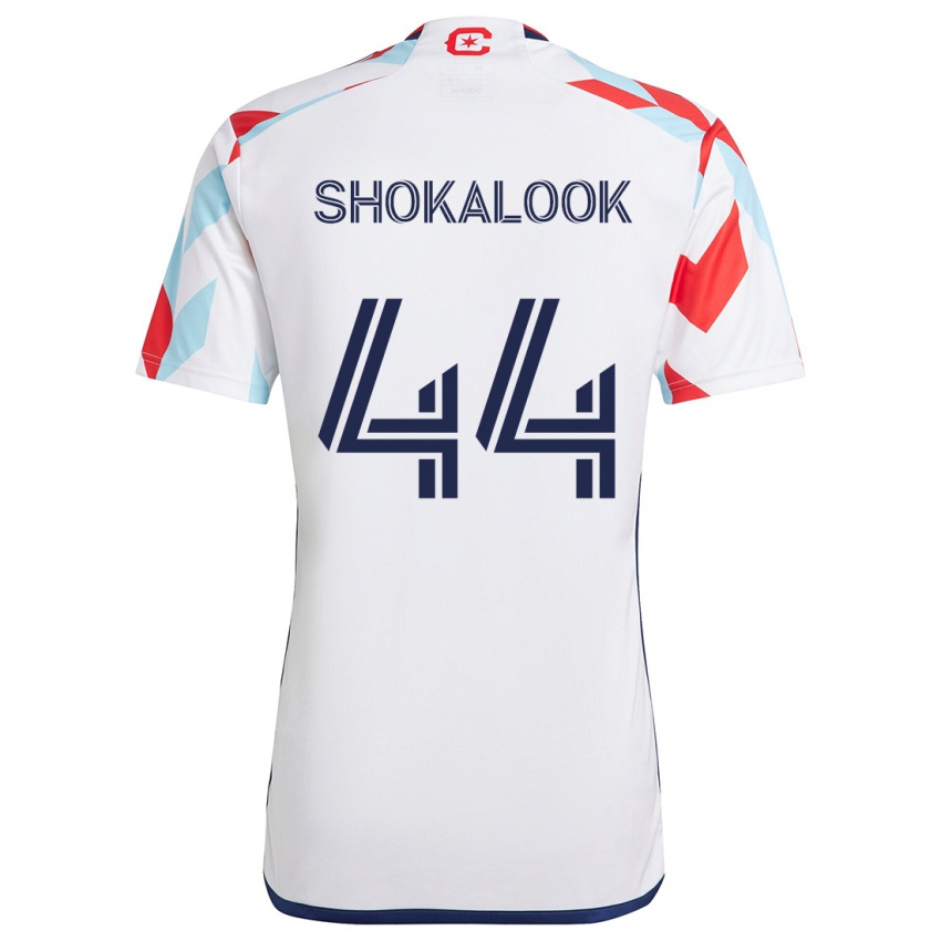 Niño Camiseta Jason Shokalook #44 Blanco Rojo Azul 2ª Equipación 2024/25 La Camisa Argentina