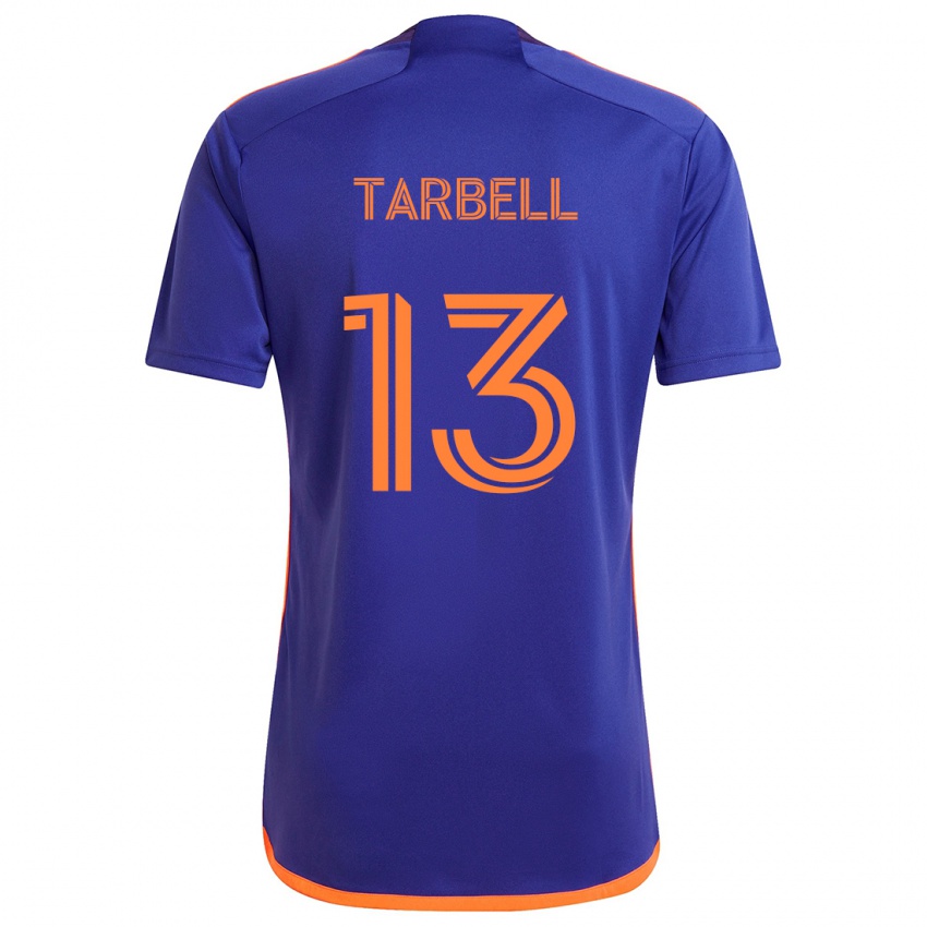 Niño Camiseta Andrew Tarbell #13 Púrpura Naranja 2ª Equipación 2024/25 La Camisa Argentina