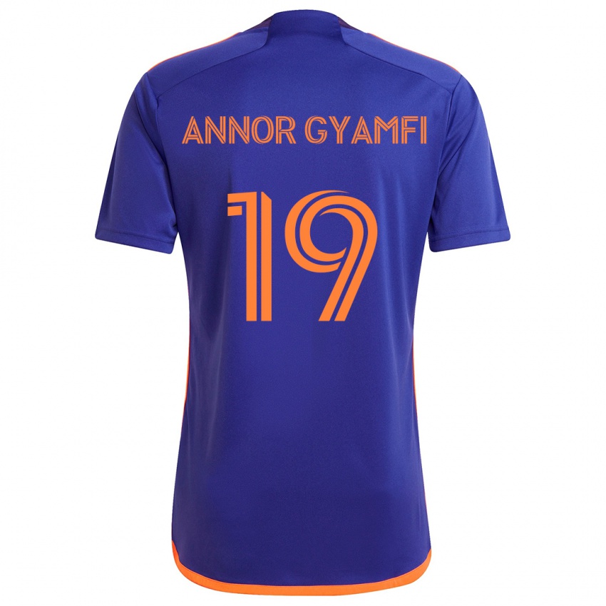 Niño Camiseta Stephen Annor Gyamfi #19 Púrpura Naranja 2ª Equipación 2024/25 La Camisa Argentina