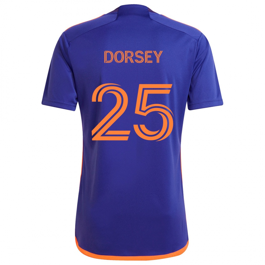 Niño Camiseta Griffin Dorsey #25 Púrpura Naranja 2ª Equipación 2024/25 La Camisa Argentina