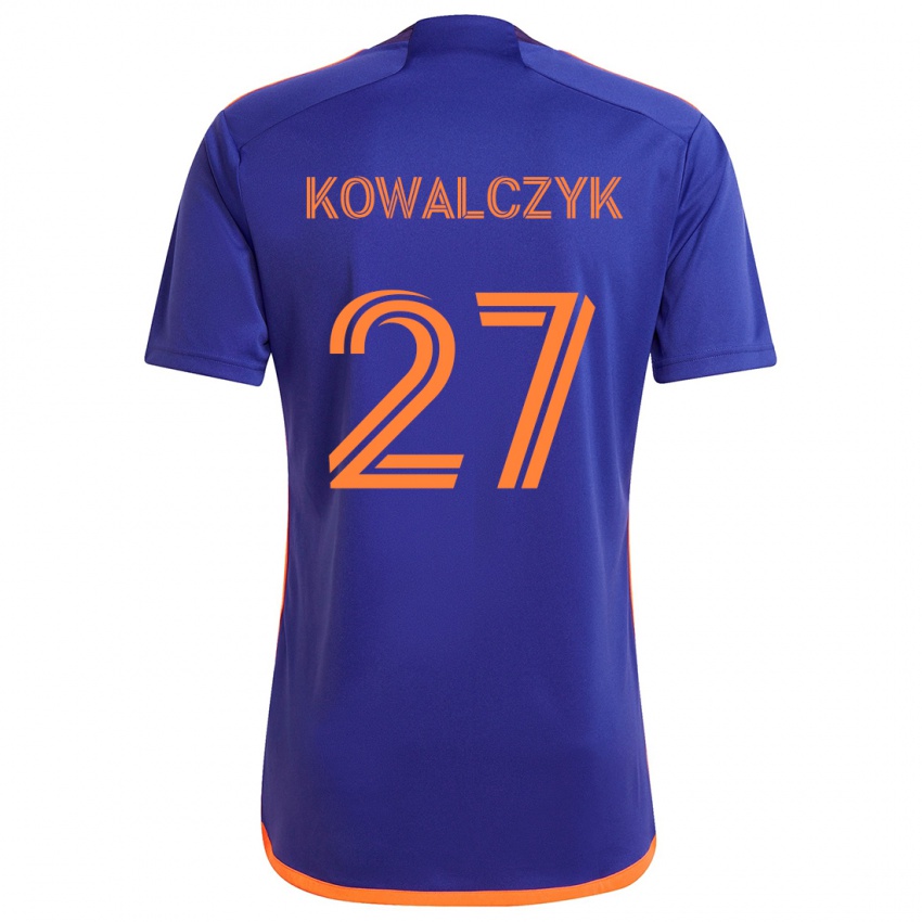 Niño Camiseta Sebastian Kowalczyk #27 Púrpura Naranja 2ª Equipación 2024/25 La Camisa Argentina