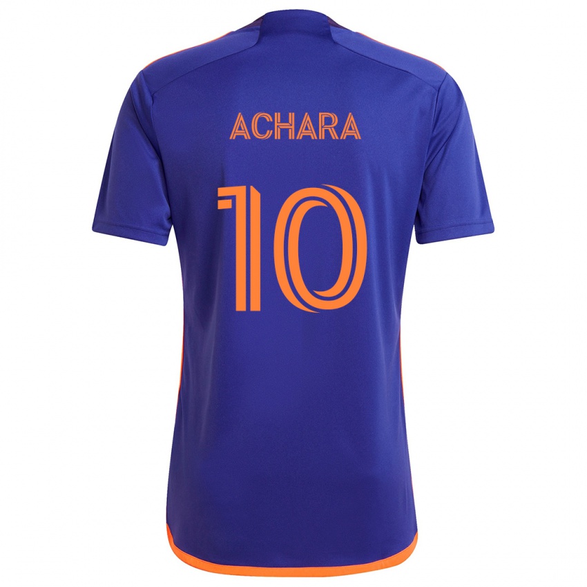 Niño Camiseta Ifunanyachi Achara #10 Púrpura Naranja 2ª Equipación 2024/25 La Camisa Argentina