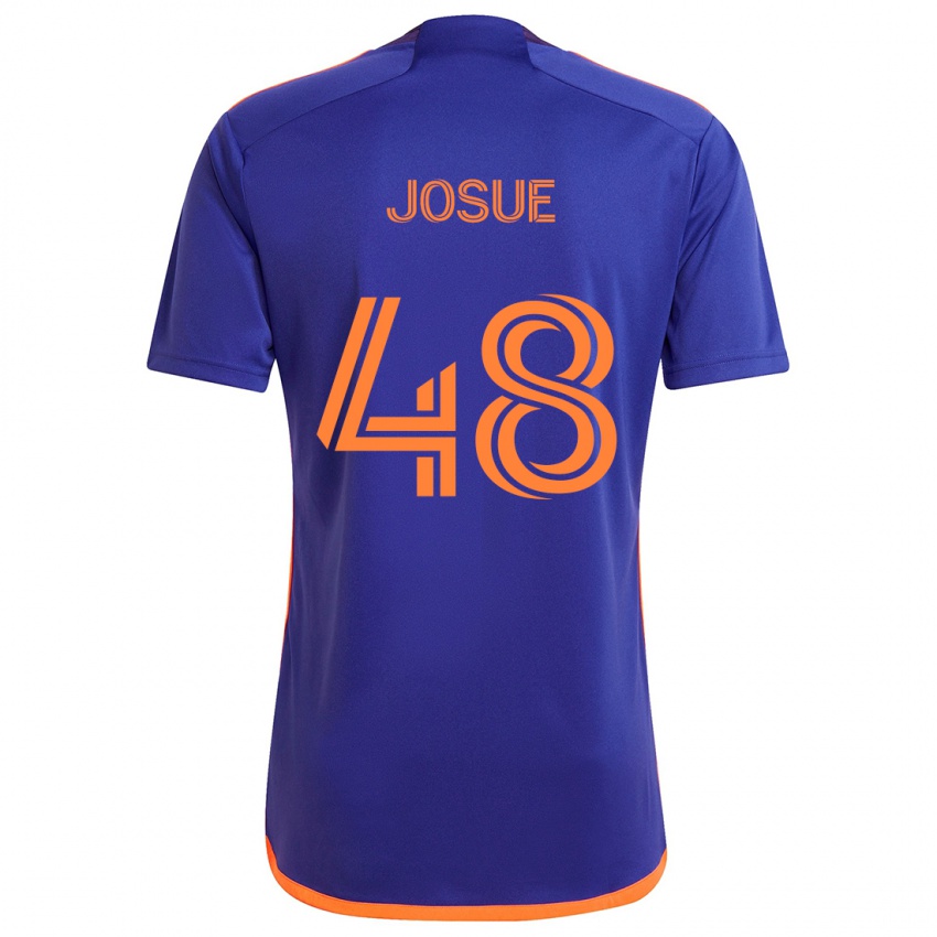 Niño Camiseta Josué #48 Púrpura Naranja 2ª Equipación 2024/25 La Camisa Argentina