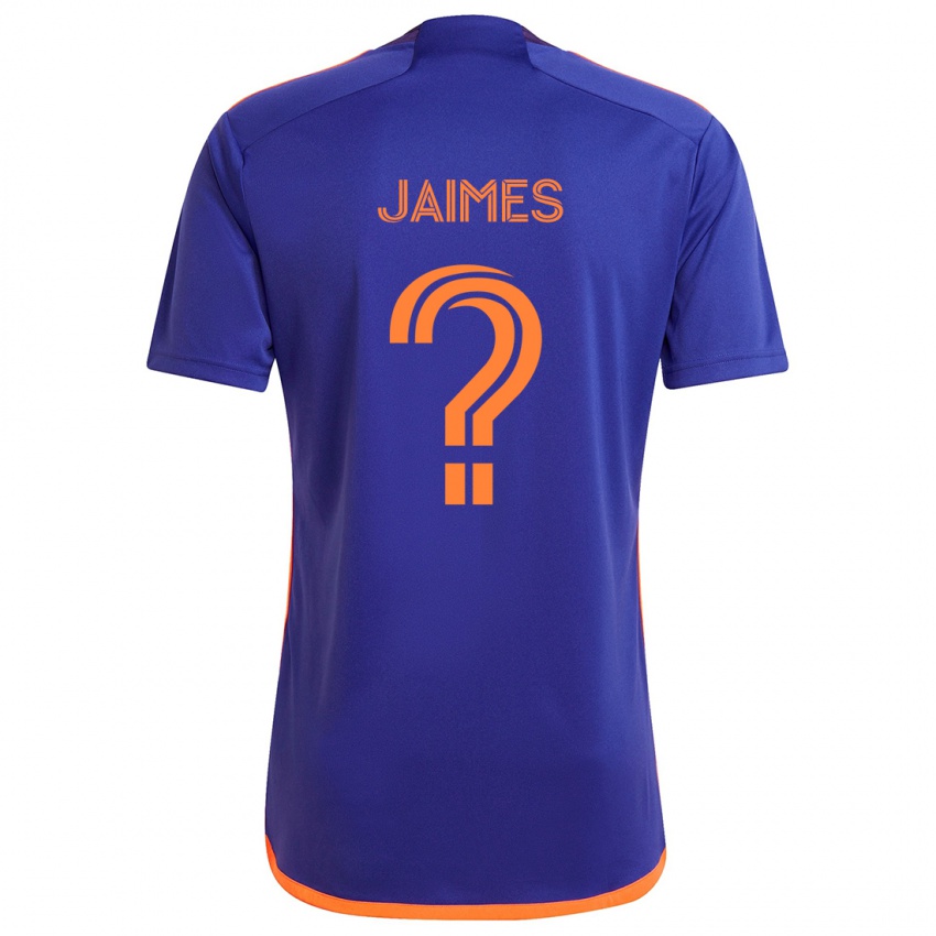 Niño Camiseta Angel Jaimes #0 Púrpura Naranja 2ª Equipación 2024/25 La Camisa Argentina