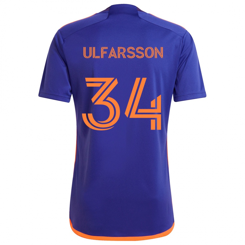 Niño Camiseta Thor Úlfarsson #34 Púrpura Naranja 2ª Equipación 2024/25 La Camisa Argentina