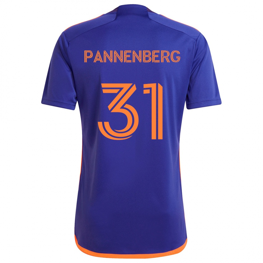 Niño Camiseta Andrew Pannenberg #31 Púrpura Naranja 2ª Equipación 2024/25 La Camisa Argentina