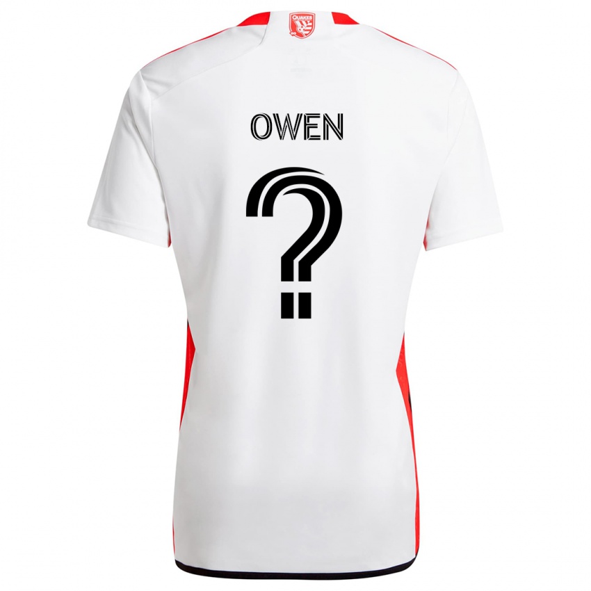 Niño Camiseta Connor Owen #0 Blanco Rojo 2ª Equipación 2024/25 La Camisa Argentina