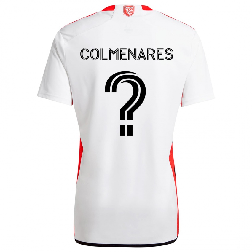 Niño Camiseta Mateo Colmenares #0 Blanco Rojo 2ª Equipación 2024/25 La Camisa Argentina